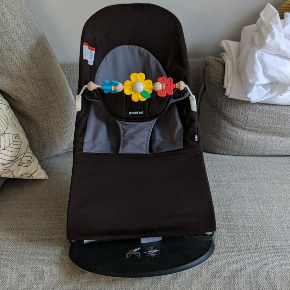 Baby bjorn bouncer with toy